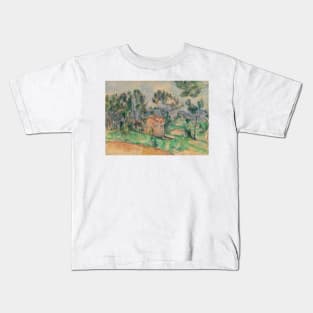 Hunting Cabin in Provence by Paul Cezanne Kids T-Shirt